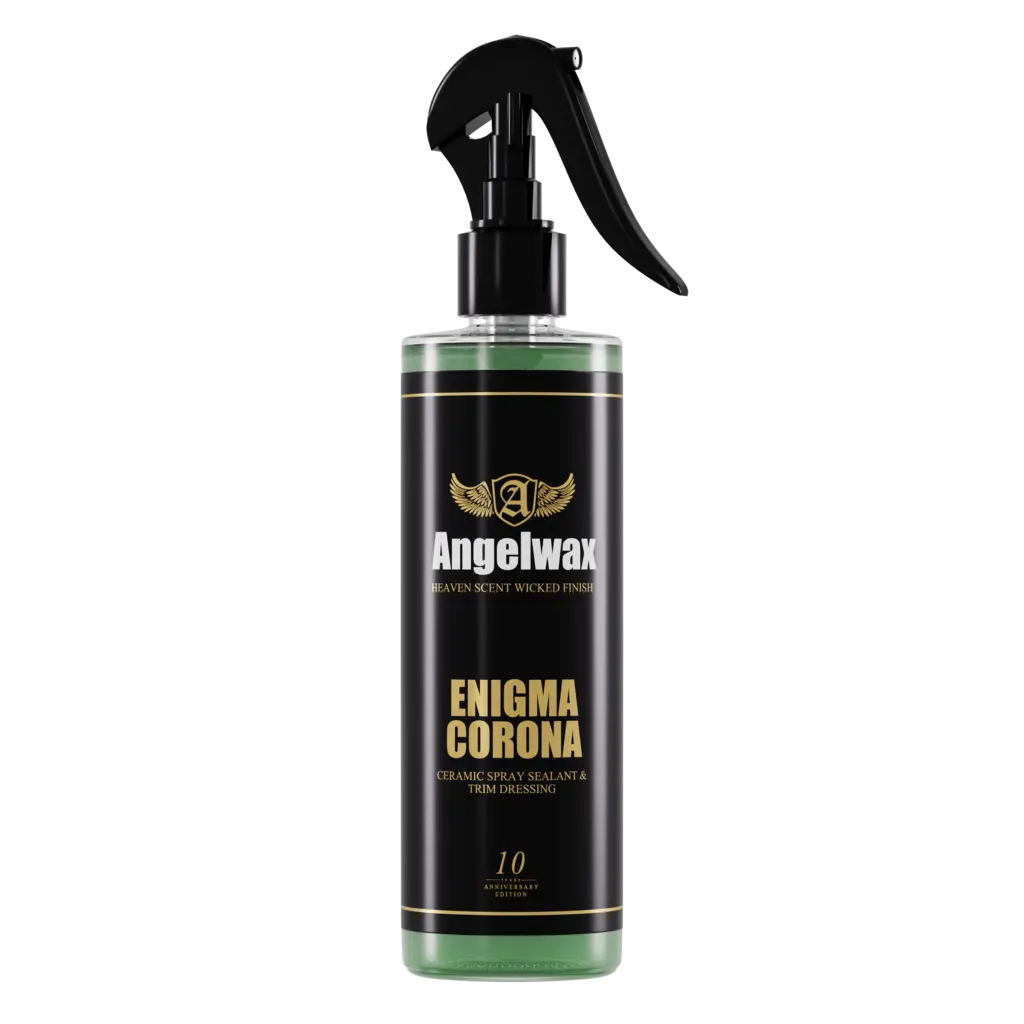 Angelwax Enigma Corona is a highly durable exterior trim dressing